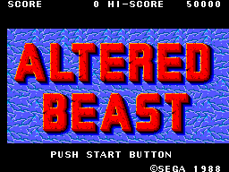 Altered Beast Title Screen